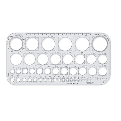 Imagen de Staedtler 576 01 F Plantilla de círculos, transparente