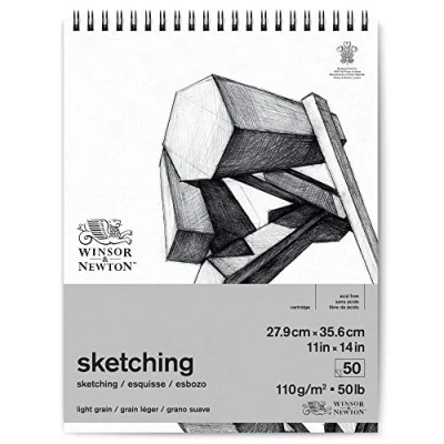 Imagen de Winsor &amp; Newton papel de esbozo, Blanco Extra, 27,9 x 35,6cm