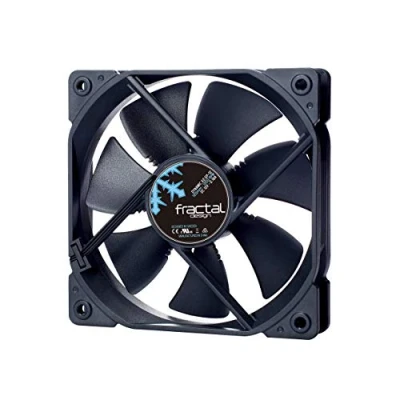 Imagen de Fractal Design Dynamic X2 GP,12 Ventilador de computadora , Optimizado para una alta ventilación 120 mm 1200RPM FDB,Rodamientos Puntales con forma aerodinámica 12v Negro Edition (Single)