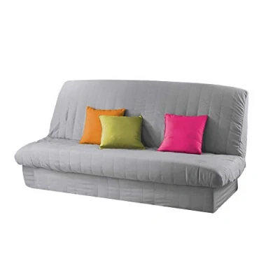 Imagen de ‎Douceur d&#039;Intérieur 1603197, Funda De Sofa Cama, 120 x 140 cm, 185 200 Essentiel, Poliéster Liso, Gris