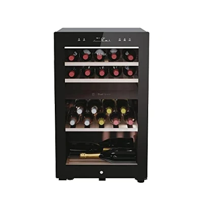 Imagen de Vinoteca Haier HWS42GDAU1, Temperatura 5º 20º, 42 botellas, 106 l, hOn App, Negro