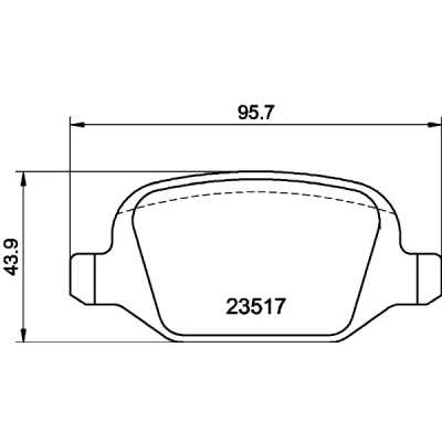 Imagen de HELLA 8DB 355 009 361 Juego de pastillas freno no preparado para indicador desgaste con tornillos pinza accesorios ALFA ROMEO: 147, GT