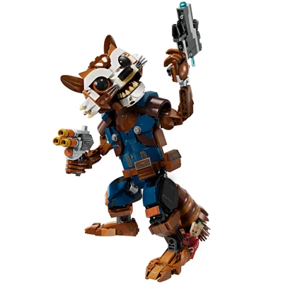 Imagen de LEGO 76282 Marvel Rocket y Baby Groot, Juguete para ni�os, Pel�cula Guardianes de la Galaxia, Minifigura superh�roe