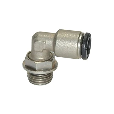 Imagen de Rosca de inserción en L «click clock», giratoria, G 1/4 a, para manguera diámetro exterior 10 mm, presión trabajo máx. 16 bar, latón vern., L1 = 27,2
