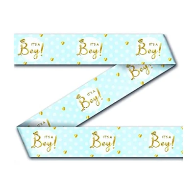 Imagen de PD Party Tape, estampado de letras, Color azul/blanco (7033028)