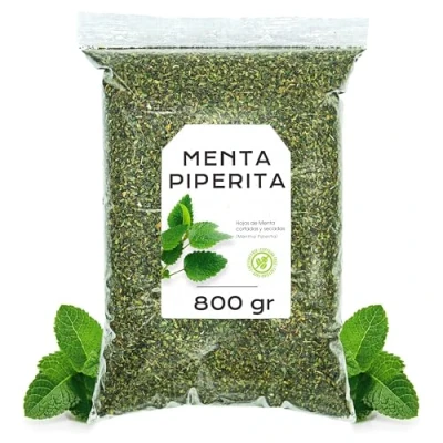 Imagen de Menta Piperita 800g Hojas de Infusion Te a Granel (800 gr, Piperita)