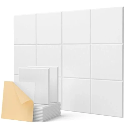 Imagen de Aislante Acustico Cuadrado Paneles Acusticos Decorativos 12 Piezas Espuma Acustica Insonorizacion Para Reducir El Ruido Interior En Estudio/Oficina 30x30x0.9 Cm
