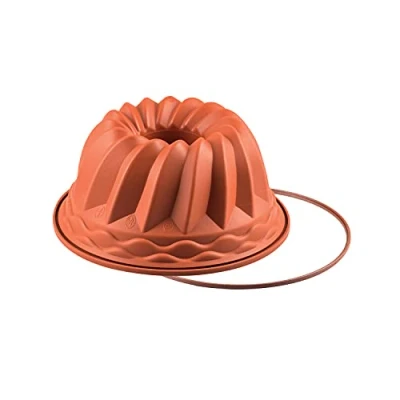 Imagen de silikomart SFT250 GUGELHUPF Molde de Silicona Ø220 h 110 mm, 80 milliliters, Terracota