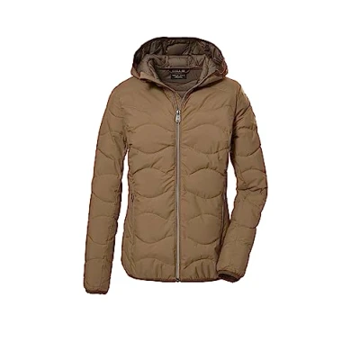 Imagen de G.I.G.A. DX mujer Chaqueta acolchada con capucha/chaqueta funcional impermeable GW 21 WMN QLTD JCKT, camel, 40, 39845 000