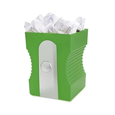 Imagen de Balvi Papelera Sharpener Color Verde Original y Divertida En Forma de sacapuntas Plástico