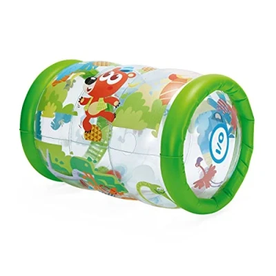 Imagen de Chicco Jungle Musical Roller, Rodillo Inflable para Gatear, Juguete el Desarrollo de la Coordinación 2 en 1, con Efectos Sonoros, Temática Selva, Colores Vivos, Niños 6 meses a 3 años