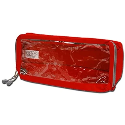 Imagen de GIMA E3 Bolsa rectangular acolchada con ventana y asa, color verde