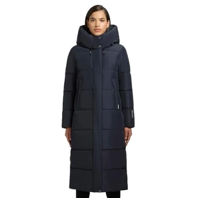 Imagen de khujo Abrigo acolchado para mujer Mikia, azul marino, XL
