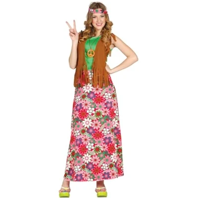 Imagen de Disfraz Happy Hippie Adulta Talla M 38 40
