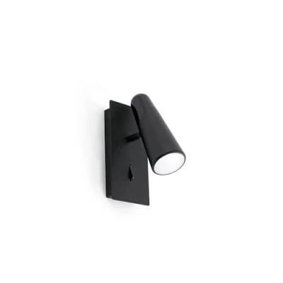 Imagen de Faro Barcelona 29039 LAO LED Lámpara aplique negro 1L