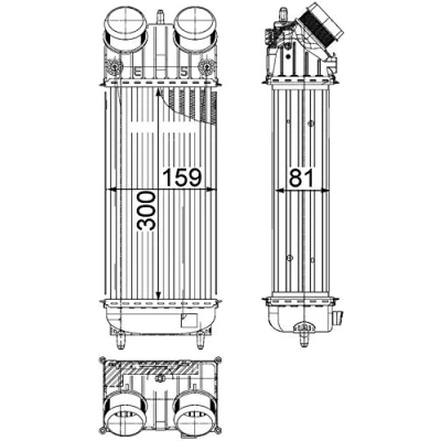 Imagen de MAHLE ORIGINAL CI 418 000P Intercooler IVECO: DAILY 6 Pritsche/Fahrgestell, , 5 PEUGEOT: 208 I Hatchback