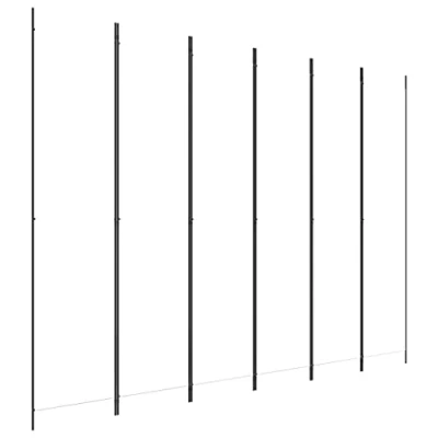 Imagen de vidaXL Biombo Divisor de 6 Paneles Separador Decoración Habitación Dormitorio Oficina Pantalla Privacidad Pared Plegable Tela Blanco