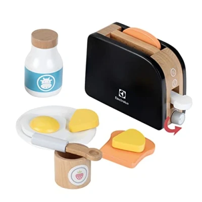 Imagen de Electrolux Theo Klein 7400 Tostadora Madera I Incluye rebanadas de Pan, Mantequilla y Mucho más Accesorios para cocinas Juguete niños
