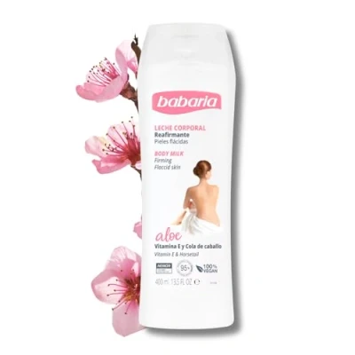 Imagen de Babaria Leche corporal reafirmante Crema reafirman para pieles flácidas 400 ml