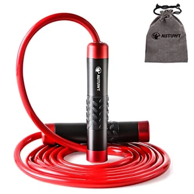 Imagen de Cuerda de Saltar Pesada 1 LB,Boxeo,Dobles Unders Al Aire Libre MMA Boxeo Formación,Longitud Ajustable y Rodamientos Ligeros, Ideal para Saltos Dobles