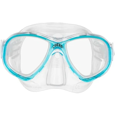 Imagen de Cressi Perla Jr Snorkelling &amp; Apnea Mask Máscara Jr, Transparente/Aguamarina Talla Única, Junior Unisex