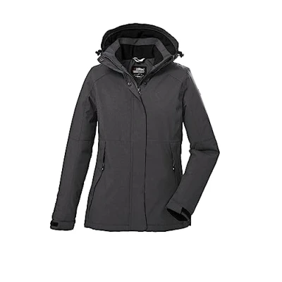 Imagen de killtec mujer Chaqueta funcional/chaqueta de exterior con capucha desmontable KOW 37 WMN JCKT, anthracite, 36, 39702 000