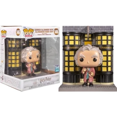 Imagen de POP! Harry Potter Garrick Ollivander with Ollivanders Wand Shop Diagon Alley Diorama Deluxe