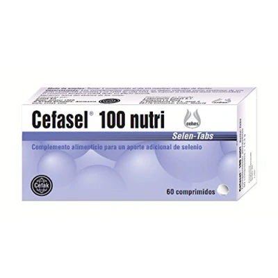 Imagen de Cefak Ijsalut Cefasel 100 nutri comp, Complemento alimenticio para un aporte adicional de selenio, 60 comprimidos