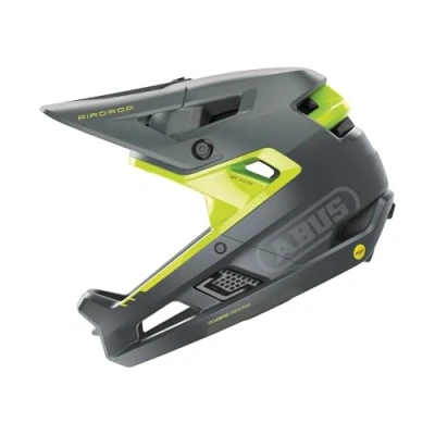 Imagen de ABUS Casco Fullface AirDrop MIPS MTB: Downhill, Freeride y Enduro para bicicleta de montaña con ventilación optimizada Ambient Sound Channel adultos, gris, talla L/XL