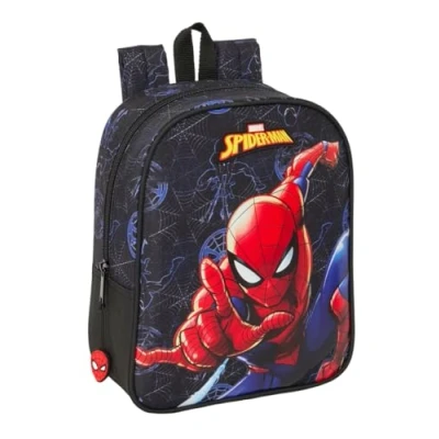 Imagen de Safta SPIDERMAN ATTACK Mochila Infantil, Niño, Escolar, Adaptable a Carro, Ideal para Guardería, Cómoda y Versátil, Calidad Resistencia, 22x10x27 cm
