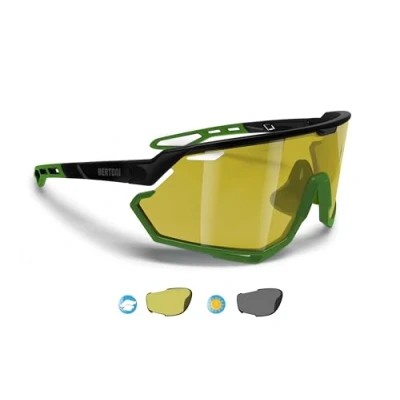 Imagen de BERTONI Gafas Deportivas Ciclismo MTB Running para Hombre y Mujer en TR90 Lente Ancha Fotocromaticas Polarizadas 100% Protección UV mod. ALPHA