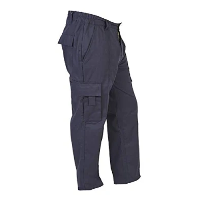 Imagen de Himalayan Bullet Combat Pantalones de trabajo para hombre con múltiples bolsillos (azul marino, 42 29)