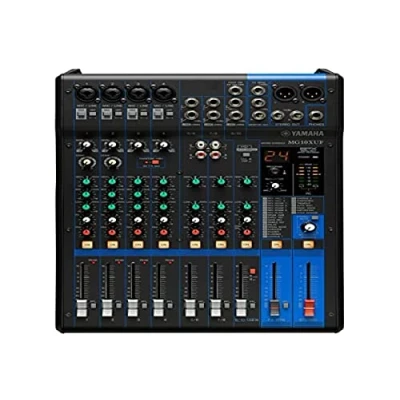 Imagen de Yamaha MG10XU Mezclador compacto (versión fader) de 10 canales, preamplificadores micro D PRE, efectos SPX y funciones Audio USB