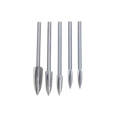 Imagen de perfeciti Juegos De 5 Brocas para Madera Encaminamiento Router bits Fresado Fresas 3MM Broca Dremel, Herramientas Grabado Carpintería