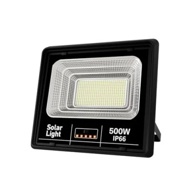 Imagen de Jortan Tech Reflector Solar LED de Alta Potencia Yaoye 500W con Panel Fotovoltaico Policristalino, Batería LiFePO4 y Control Remoto para Iluminación Exterior Eficiente