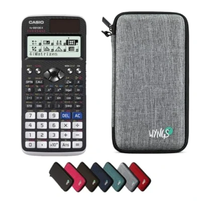 Imagen de CALCUSO Paquete Básico Gris Claro con Calculadora Casio FX 991DE X ClassWiz (Alemán)