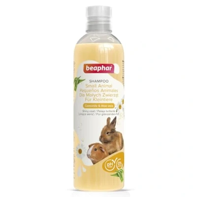 Imagen de Beaphar Champú Conejos, Cobayas y Pequeños Animales 250ml Extractos Naturales de Aloe Vera Camomila Cuida Protege su Piel Pelo Apto para Las Pieles más sensibles Vegano 250 ml