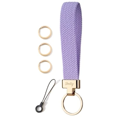 Imagen de SENLLY Llavero de Pulsera, Estirable Correa Cordón para la Muñeca Llaves, Original Elástico Diseño Anticaída.