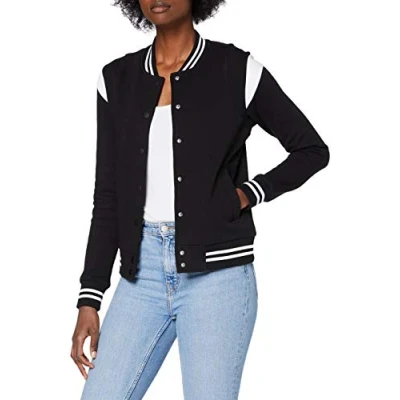 Imagen de Urban Classics Sudadera con cremallera, Mujer, Talla: XS, Black/white