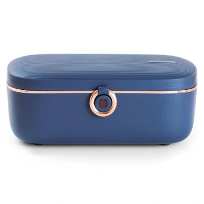 Imagen de Bella Epoca: Fiambrera eléctrica Un Portacomidas Elegante. Calentador Portátil da comida con 2 Compartimentos y Recipiente térmico en Acero Inoxidable (1L / 45W)