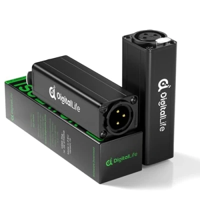 Imagen de DigitalLife XLR Ground Loop Isolator (Noise Filter) Mono Channel, Pack of 2 Units