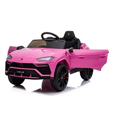 Imagen de INDALCHESS Coche Lamborghini Urus 12V Infantil Rosa, RC, Asiento Cuero, Ruedas Goma eva Full Option