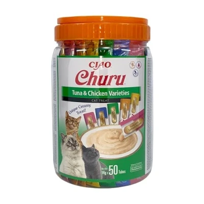 Imagen de CHURU Cat VARIEDADES DE ATUN con Pollo Bote 50P 700 GR