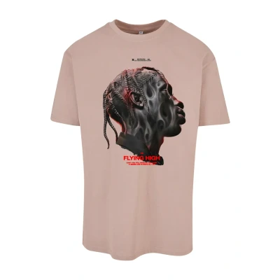 Imagen de Upscale by Mister Tee Flying HIGH Oversize Overs Camiseta estampada, Hombre, Talla: Medium, Duskrose