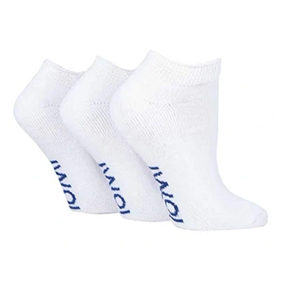 Imagen de IOMI 3 Pares Algodon Cortos Tobilleros Calcetines Diabeticos sin Elastico (39/42, White (Trainer))