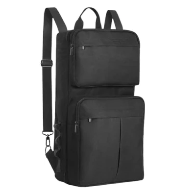 Imagen de Mochila de DJ para DDJ 400 FLX4/Roland 202 202, funda transporte con correa ajustable, bolsa almacenamiento viaje, Black, A prueba golpes