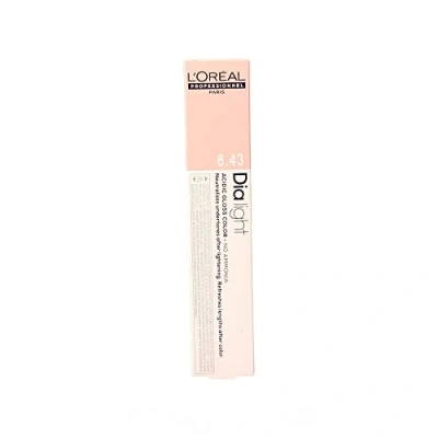 Imagen de L&#039;Oréal Professionnel DiaLight 8.43 Coloración Rubio Claro Cobrizo Dorado Sin Amoniaco, 50ml