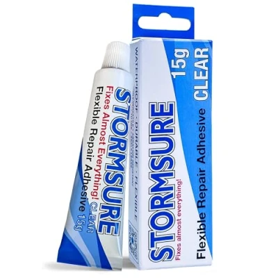 Imagen de Stormsure Pegamento Adhesivo Transparente 15gramos Tubo Traje Vadeadores Tiendas Botas