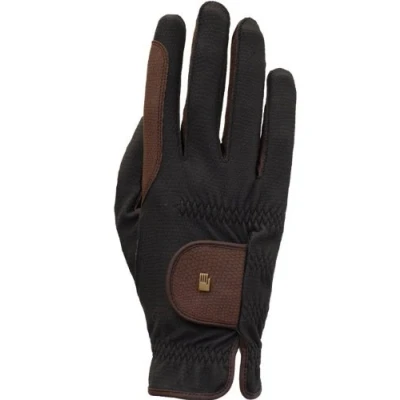 Imagen de Roeckl Roeck Grip Guantes de hípica, con interior forro polar, bicolores schwarz mokka Talla:9