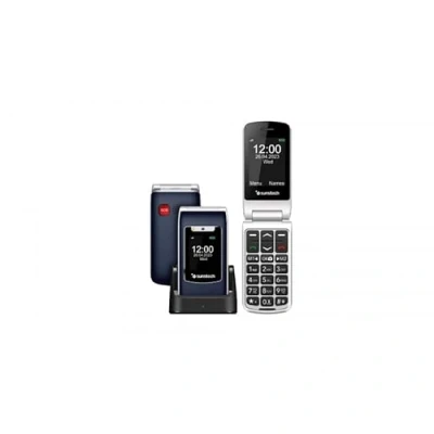 Imagen de Sunstech CELT23, Teléfono Móvil para Mayores, Fácil de Usar con Tapa, Teclas Grandes, Botón SOS, Pantalla 2,4 Pulgadas, Llamada Rápida, Sonido Fuerte, Radio FM, 1100mAh Batería, Uso, Azul